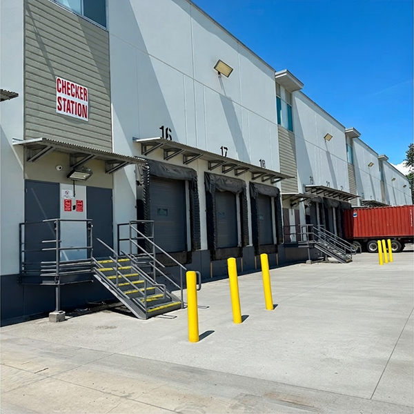 Industrial warehouse exterior painting